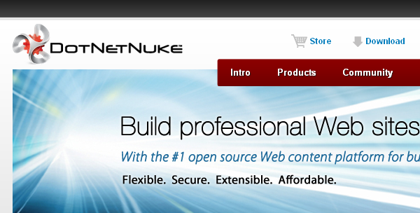 DotNetNuke is an open source content management system