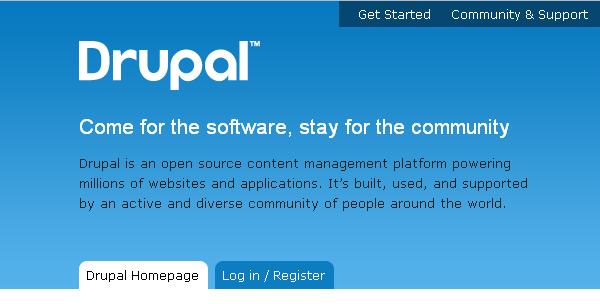 Drupal is an open source content management system