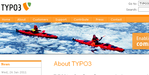 Typo3 is an open source content management system