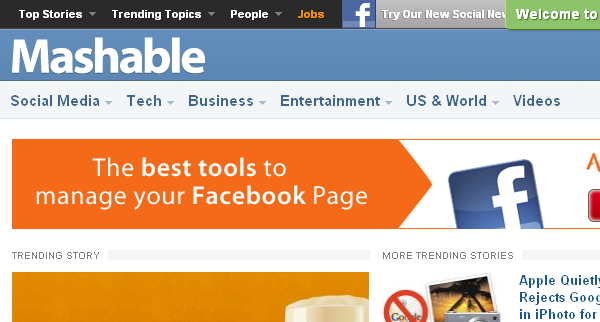 Mashable- social media blog