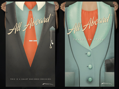 All Aboard: Suit Posters by Sarah Mick