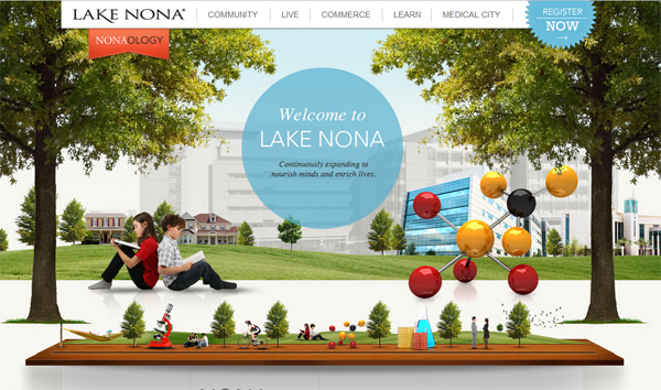 Lake Nona - most beautifully designed website