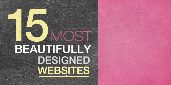 15 Most beautifully designed websites