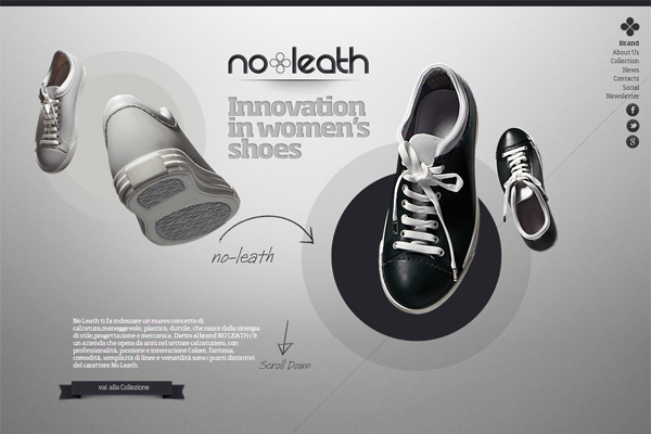 No Leath - most beautifully designed website